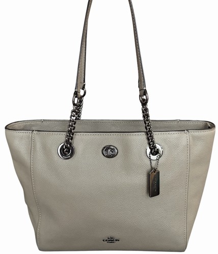 Borsa coach grigio - turn, lock