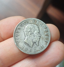 REGNO D ITALIA MONETA 2 LIRE 1863 MB/BB VITTORIO EMANUELE II NAPOLI VALORE