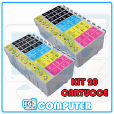 KIT 20 CARTUCCE PER EPSON XP405 WHITE XP412 XP415 XP-225 XP-322 XP-325 XP-422