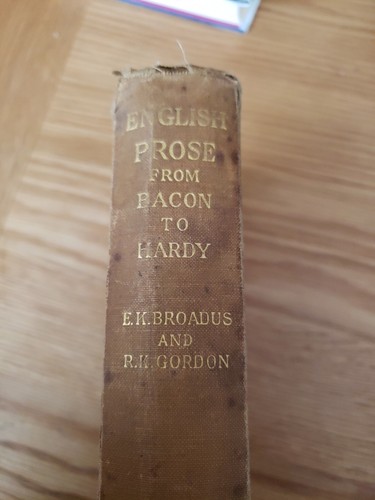 English prose from - from, to