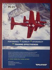 6/2011 PUB PILATUS PC-21 TRAINER AIRCRAFT HB-HZA HB-HZC ALPES ORIGINAL AD