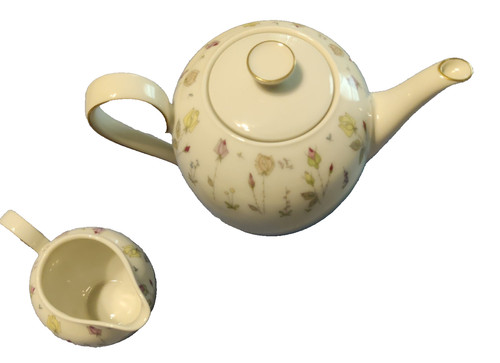 Teiera cremoso porcellana - cremoso,