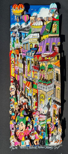 Charles fazzino ritorno - 3d,