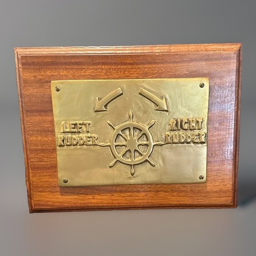 Targa nautica ottone - , massiccio