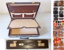 VALIGETTA RIGIDA 24 ore IN PELLE NAZARENO GABRIELLI, nera vintag, usate ben tenu