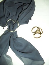 ferma foulard 3 anelli