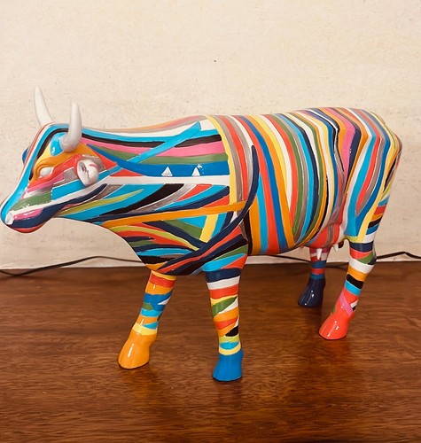 Cow parade striped taglia - cow,