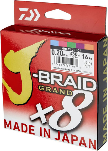 Daiwa braid grand x8e 300m - daiwa, x8e,