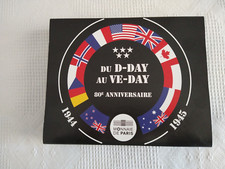 Francia cofanetto x contenere le 8 monete 80°Anniversario Sbarco in Normandia.