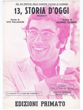 Spartito AL BANO 13 Storia d'oggi - Festival di Sanremo 1971 Albano Carrisi