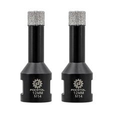 Punte per Trapano Diamantate - 2 Pezzi 12Mm Sega a Tazza Diamantata per Porcella