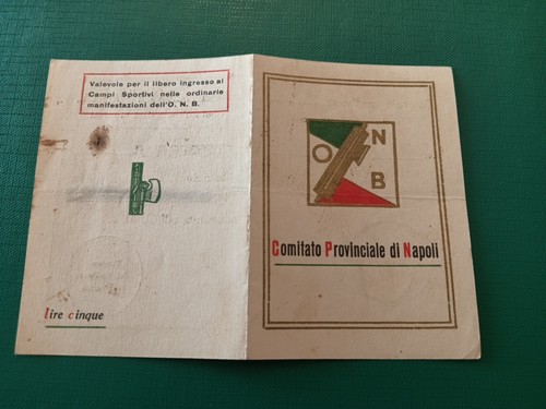 Tessera opera nazionale - tessera,