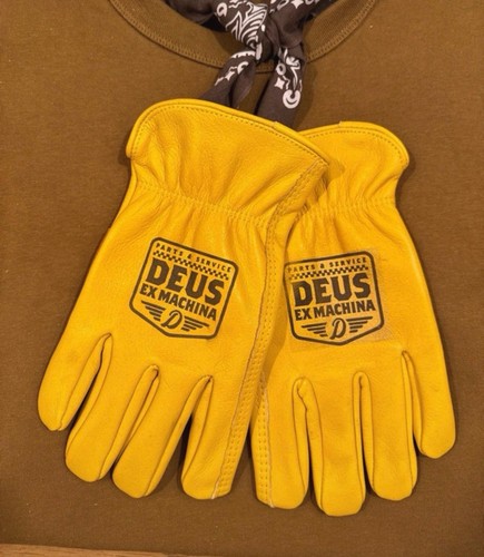 Guanti pelle moto biker old