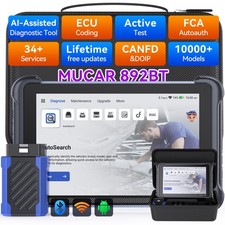 MUCAR 892BT dispositivo diagnostico professionale OBD2 TUTTO il sistema auto scanner 35 reset IT