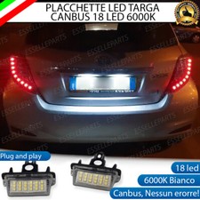 PLACCHETTE A LED LUCI TARGA 18 LED SPECIFICHE TOYOTA YARIS 3 6000K BIANCO