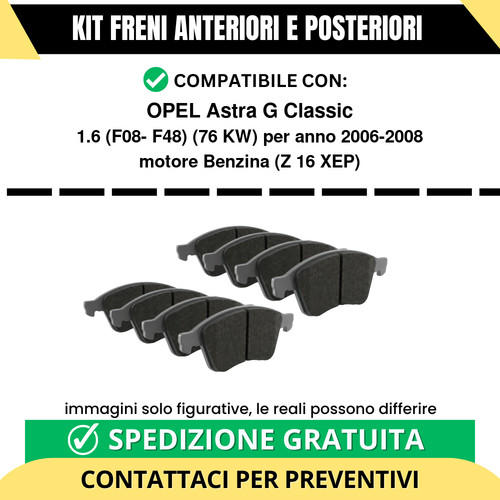 Pastiglie freno ant post - pastiglie,