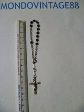 BRACCIALETTO BRACCIALE CROCIFISSO ROSARIO VINTAGE GIROPOLSO 15 CM