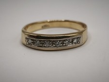 Anello donna Veretta   in oro giallo 18 kt   Ct 0,12