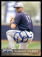 2016 Lake County Captains DOMINIC DEMASI Signed Card autograph auto INDIANS
