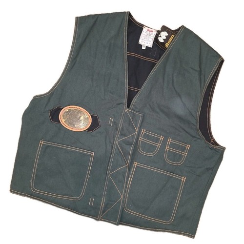 Gilet cargo denim regolabile