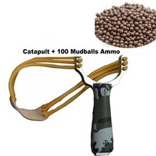 Potente Fionda Catapulta Manico in Lega Sling Shot Gioco Caccia Alta Velocità