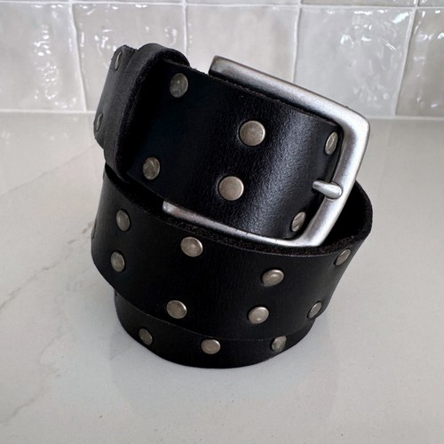 Cintura uomo pelle borchiata