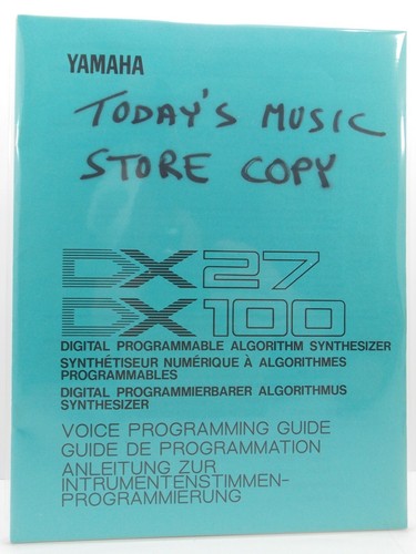 Yamaha dx27 dx100 - dx100, synthesizer