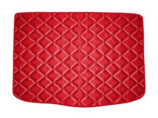 ROSSO Tappetino bagagliaio Ecopelle per Alfa Romeo MiTo H/B 3p 2008-2018, tappet