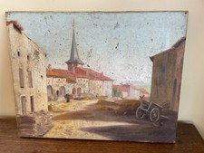 Tableau huile sur toile J.B