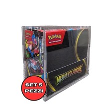 X5 Case Teche Protettive In Acrilico Magnetica Per Display Box 36 Buste Pokemon