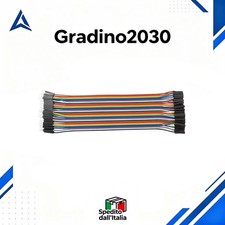 40 Cavetti Jumper Dupont Flessibili 20cm Maschio-Femmina Arduino Raspberry Pi