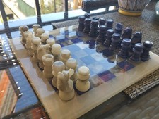 Scacchiera in Alabastro di