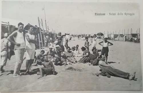 Cartolina riccione saluti - riccione,