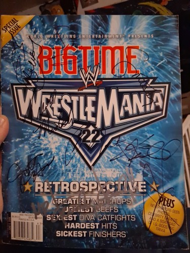 Rivista firmata wrestlemania - rivista,