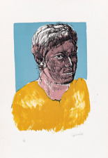 Luigi Guerricchio (Matera , 1932 - 1996) LITOGRAFIA FIRMA OPERA Grafica cm 65x45