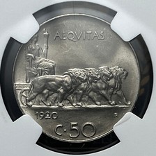 50 CENTESIMI - LEONI - 1920 -