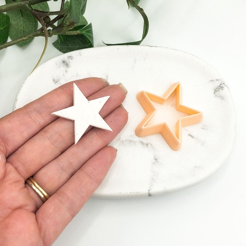 Star clay cutter xmas - star,
