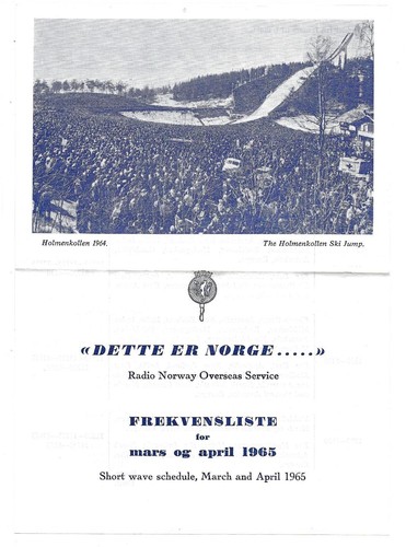 Qsl radio norvegia oltremare - norvegia,