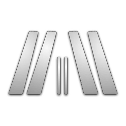 6pc chrome pillar post trim - post,