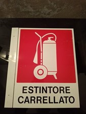 INSEGNA ESTINTORE CARRELLATO 32,5X27,5 ( EMERGENZA ) CARTELLONISTICA INDUSTRIALE