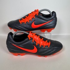 Scarpe da calcio Nike Total 90 Laser IV UK 8.5 da uomo nere arancioni T90 FG 472547-088