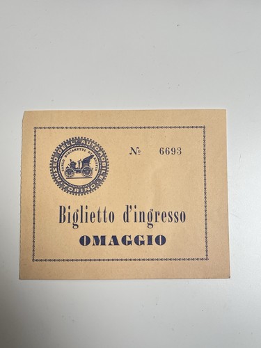 Rarissimo biglietto museo - biglietto,