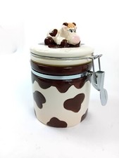 Perugina Barattolo ermetico in Ceramica Contenitore Ceramica Mucca Vintage Usato