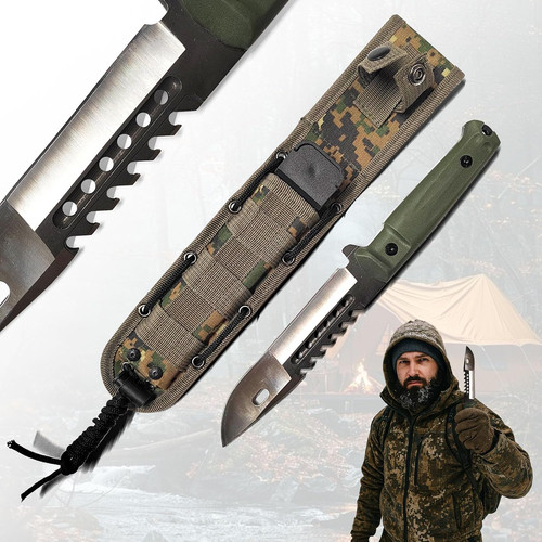Coltello caccia con dorso a - caccia,