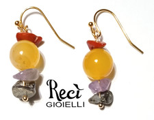 orecchini unisex con pietre