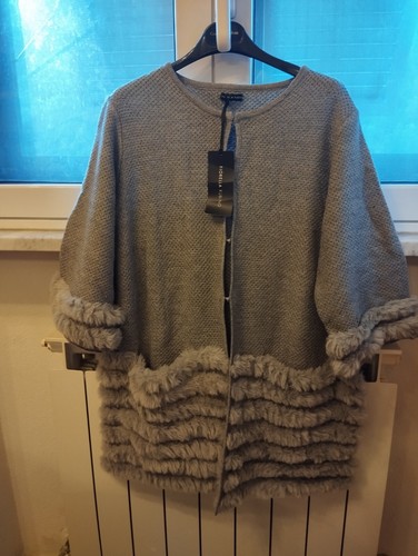 Giacca cardigan eco pelliccia - giacca,