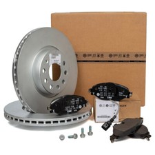 KIT FRENI ANTERIORI PASTIGLIE ORIGINALI DISCHI ATE VW GOLF VII AUDI A3 8V TDI