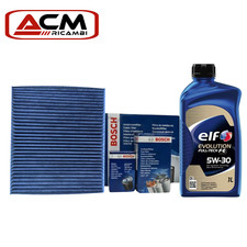 KIT TAGLIANDO BOSCH + 5LT OLIO ELF 5W30 NISSAN QASHQAI I 1.5 dCI 81KW 110CV