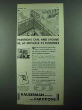 1931 Hauserman Partitions Ad -
