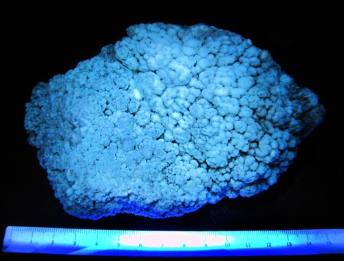 Minerali fluorescente campione